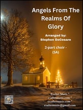 Angels From The Realms Of Glory SA choral sheet music cover